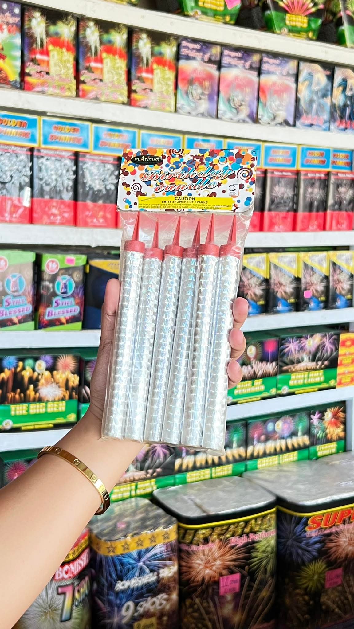Fireworks Candle